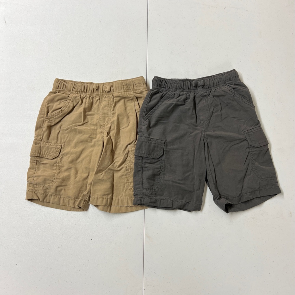 Jumping Beans Boy’s Cargo Shorts in Tan and Gray